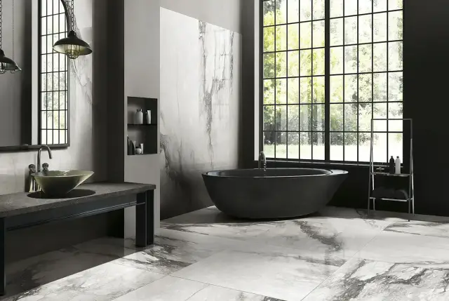 Интерьер с Alabastri Di Rex Madreperla Muretto Mosaico Magnum