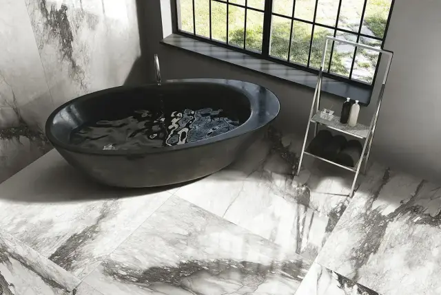 Интерьер с Alabastri Di Rex Madreperla Muretto Mosaico Magnum