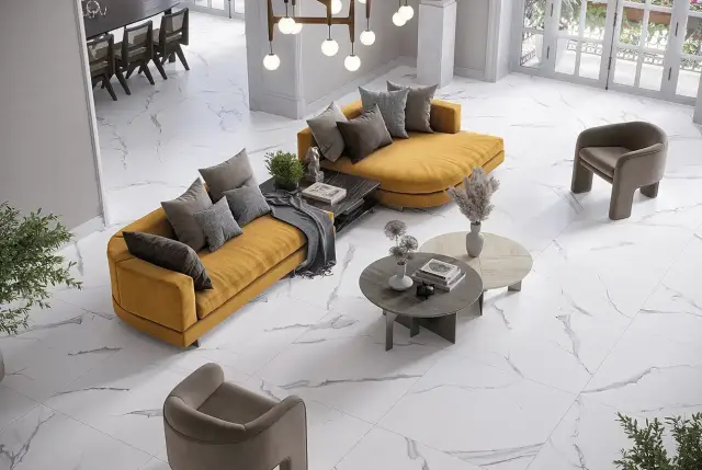 Интерьер с Blanco Satinado Rett