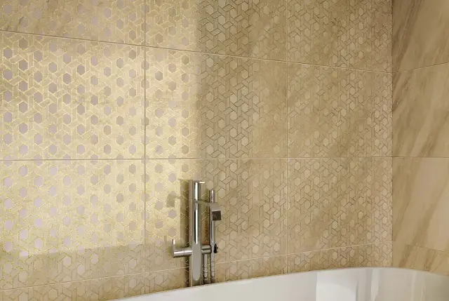 Интерьер с Woodstone Taupe Bottone Lap / Вудстоун Таупе Вставка Лаппато