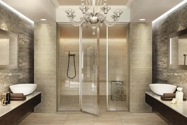 Интерьер с Woodstone Taupe Bottone Lap / Вудстоун Таупе Вставка Лаппато