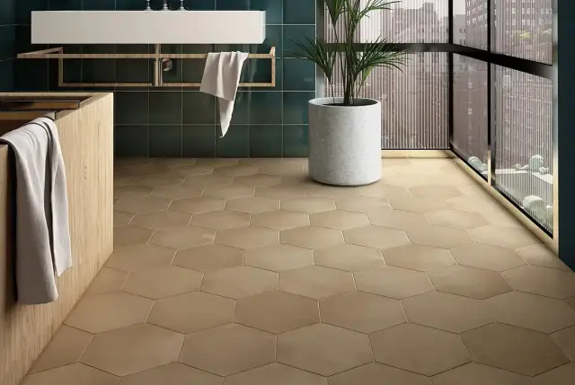 Интерьер с Hexagon Taupe