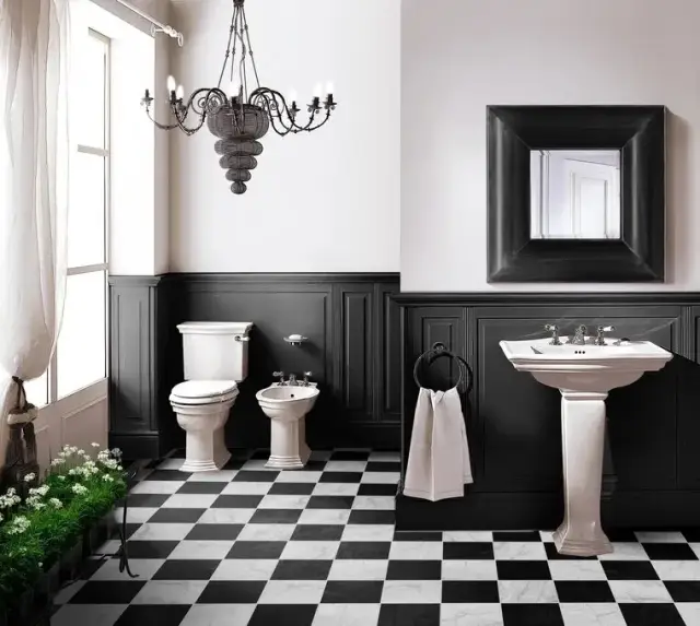 Интерьер с Керамогранит Monopole Флоренция Спринг Декор / Florencia Spring Decor матовый зелено-бежевый 22,3x22,3 см