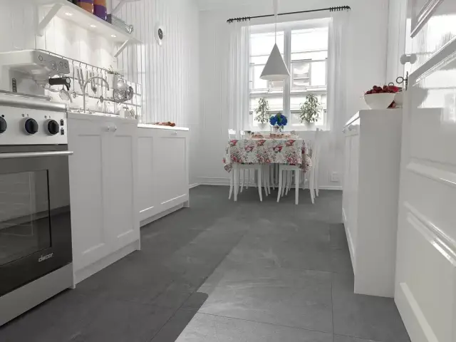 Интерьер с Kondjak Black G265/ Конжак черный мат. 60x60