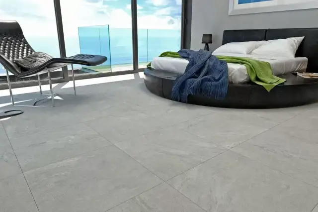 Интерьер с Kondjak Black G265/ Конжак черный мат. 60x60