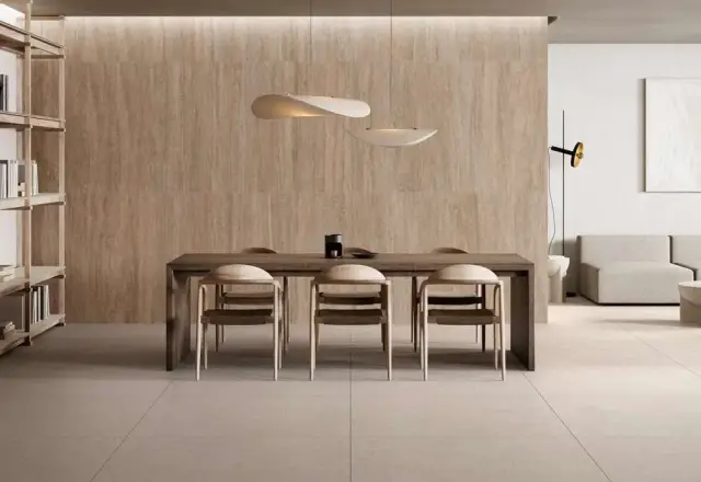 Интерьер с Керамогранит TAU Ceramica Colosseo Polisoft White Rec матовый белый 120х60 см