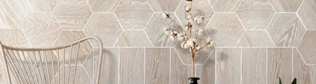 Интерьер с Керамогранит Monopole Orinoco Blanco Placket матовый белый 44,25х8 см