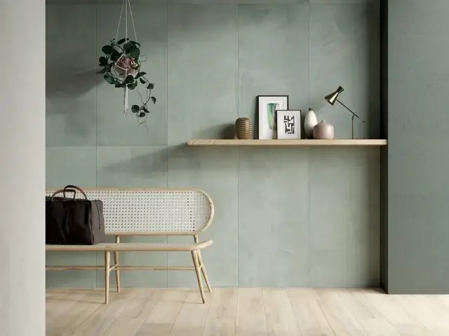 Интерьер с Керамогранит Dado Ceramica Paint Rose' rett матовый розовый D304001 60х60 см