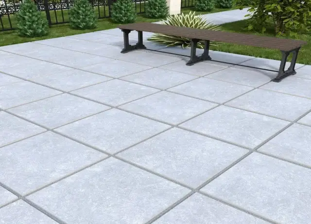 Интерьер с Керамогранит Persepolis Tile 20mm Canton Gray матовый темно-серый 60х60 см