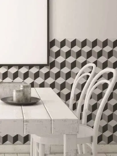 Интерьер с Керамогранит Keros Ceramica Barcelona Sand матовый бежевый KRS0063 25х25 см
