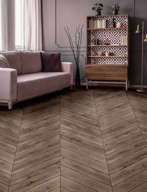 Интерьер с Керамогранит Monopole Yosemite Beige Placket матовый бежевый 44,25х8 см