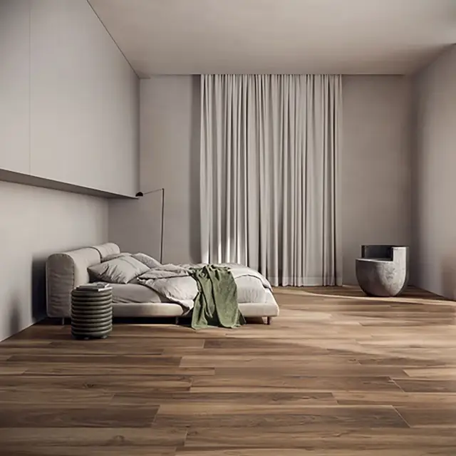Интерьер с Керамогранит Isla Tiles Легни Д Италиа Фрассино Масселло / Legni D Italia Frassino Massello матовый бежевый 1007109 120х30 см