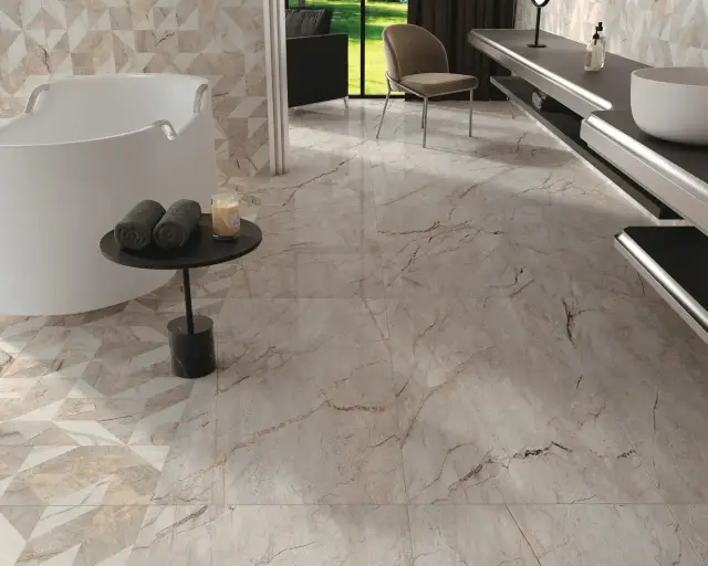 Интерьер с Atlas Concorde Russia Empire Керамогранит Arabescato 60x60 натуральный