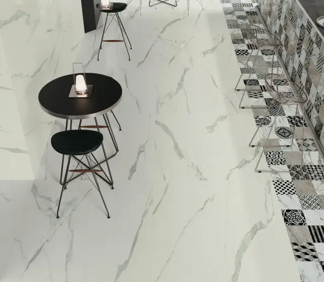 Интерьер с Atlas Concorde Russia Empire Керамогранит Arabescato 60x60 натуральный