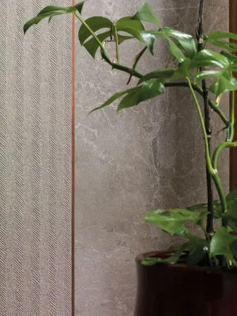 Интерьер с Плитка Porcelanosa Noir Topo Spiga 100298592 45x120