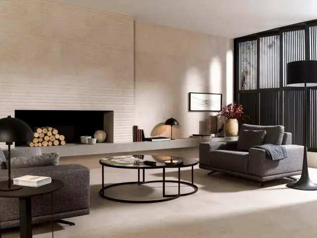 Интерьер с Плитка Porcelanosa Dorcia Block Bone G-278 100354829 59x150
