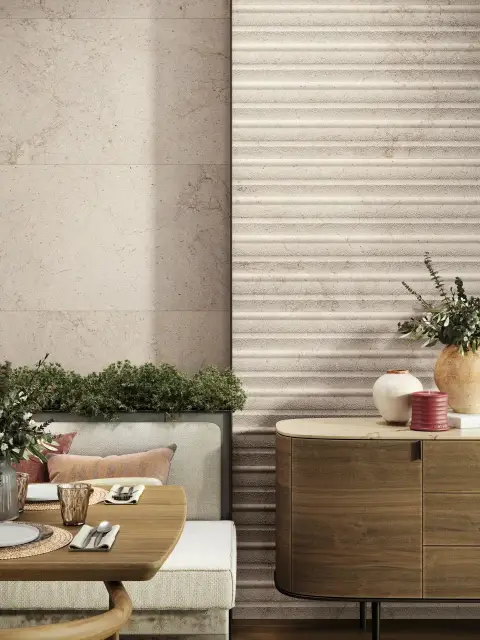 Интерьер с Плитка Porcelanosa Dorcia Block Bone G-278 100354829 59x150