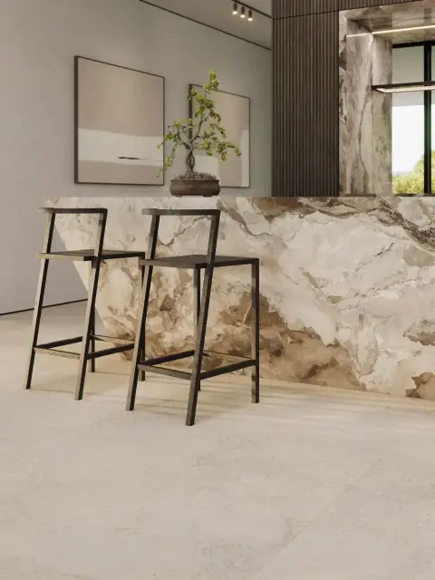 Интерьер с Плитка Porcelanosa Dorcia Block Bone G-278 100354829 59x150