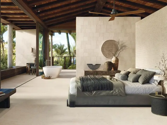 Интерьер с Плитка Porcelanosa Cancun Stone Line 100356145 59.6x150