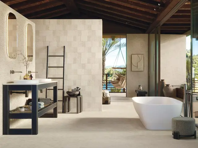 Интерьер с Плитка Porcelanosa Cancun Stone Line 100356145 59.6x150