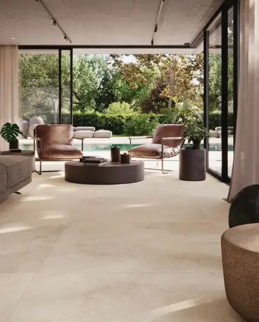 Интерьер с Керамогранит Porcelanosa Verona Ars Beige Nat.PV6 (A) 100339671 120x120