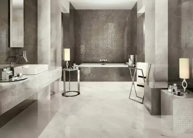 Интерьер с Allure Grey Beauty Rett 80x160/Аллюр Грей Бьюти 80x160 XX