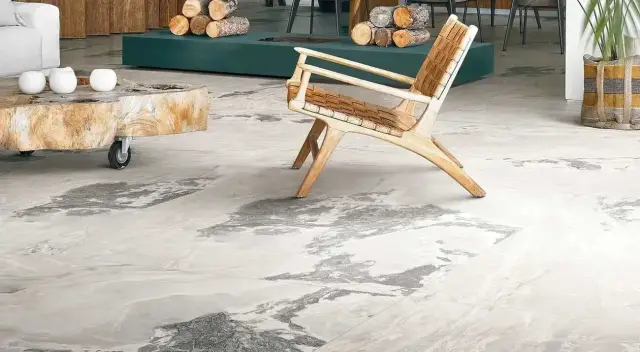 Интерьер с Керамогранит ONYX&MORE SILVER PORPHYRY STR 60X60 RET