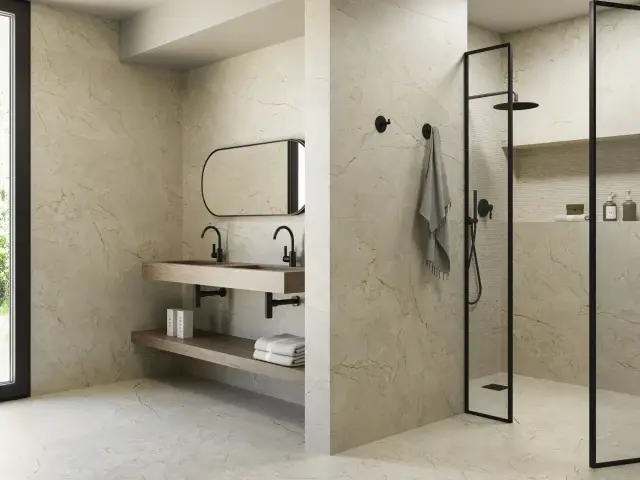 Интерьер с Керамогранит APE Ceramica Alloy Pearl Matt Rect A044975 60x120