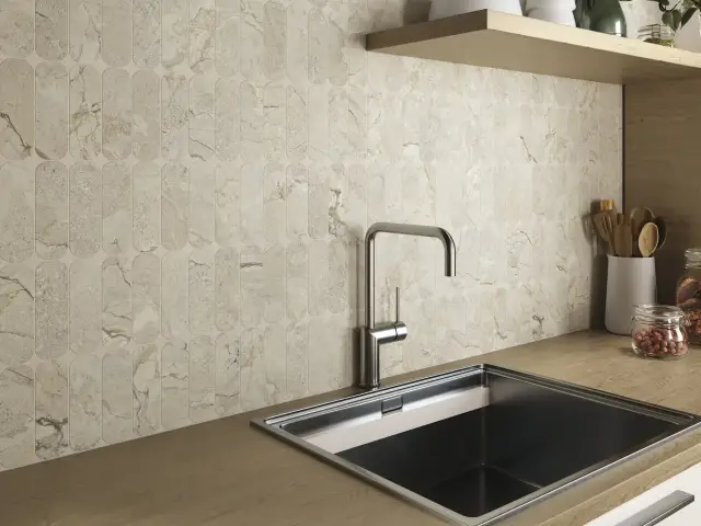 Интерьер с Керамогранит APE Ceramica Alloy Pearl Matt Rect A044975 60x120