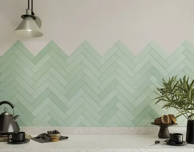 Интерьер с Плитка DNA Tiles Candy Crayon White 128396 4.3x24.3
