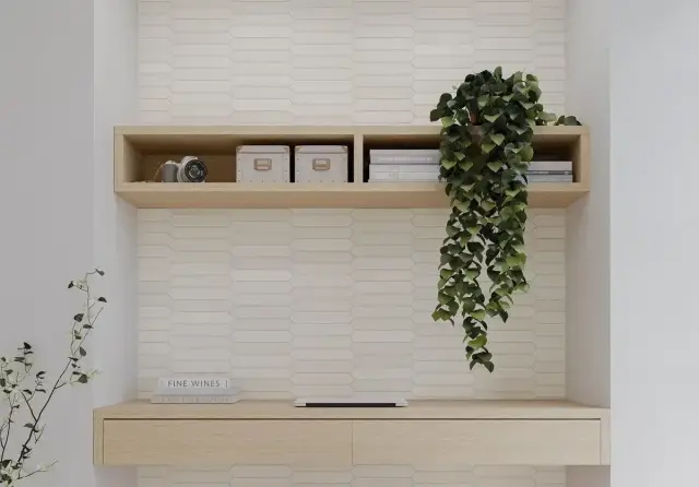 Интерьер с Плитка DNA Tiles Candy Crayon White 128396 4.3x24.3