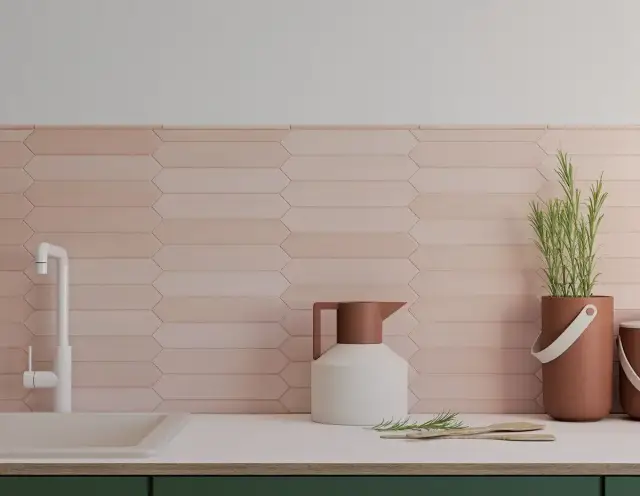 Интерьер с Плитка DNA Tiles Candy Crayon White 128396 4.3x24.3