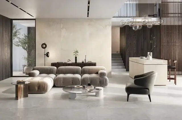 Интерьер с Керамогранит La Faenza Couture 120B LPM LOIRA6120BLPM 120x120