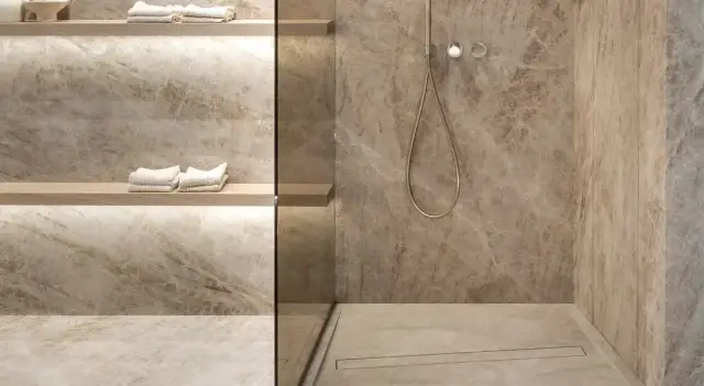 Интерьер с Керамогранит Cerim Iconic Life Opal Yam Silk 6MM R 785068 60x120
