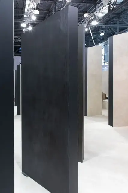 Интерьер с Керамогранит Laminam Rigato Neve 3+ LAMF009722 100x300