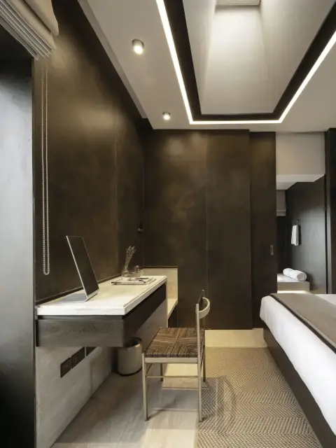 Интерьер с Керамогранит Laminam Ossido Verde Lux 3+ LAMF009726 100x300