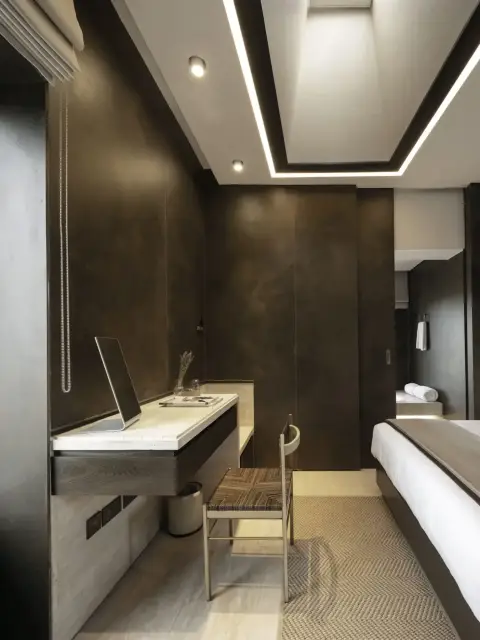 Интерьер с Керамогранит Laminam Ossido Verde Lux 3+ LAMF009726 100x300