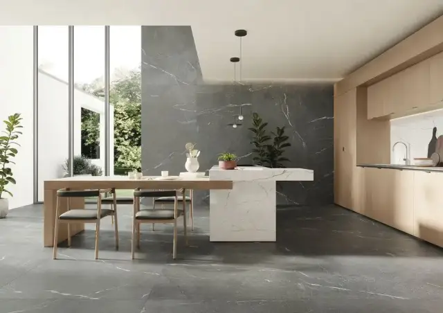 Интерьер с Керамогранит Imola The Rock MACAUB6 12 RM 182641 60x120