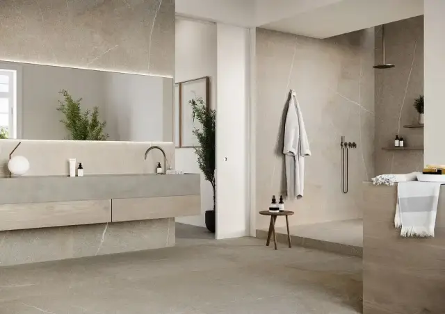 Интерьер с Керамогранит Imola The Rock MACAUB6 12 RM 182641 60x120