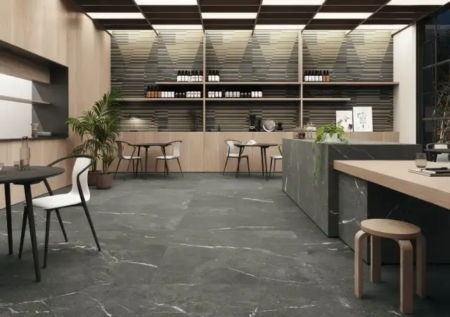 Интерьер с Керамогранит Imola The Rock MACAUB6 12 RM 182641 60x120