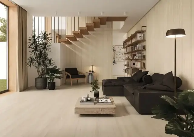 Интерьер с Керамогранит Imola The Rock MACAUB6 12 RM 182641 60x120
