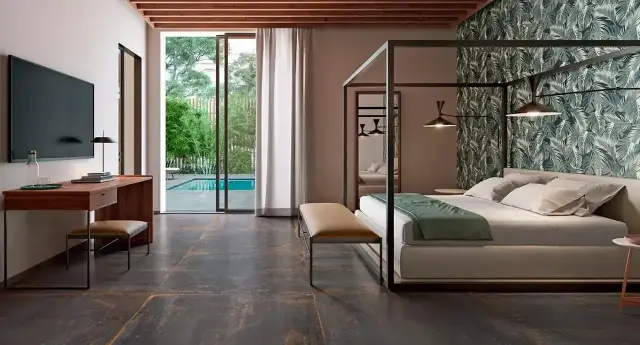 Интерьер с Керамогранит Versace / Gardenia Orchidea Oxide Фон Железо 69322 60x120