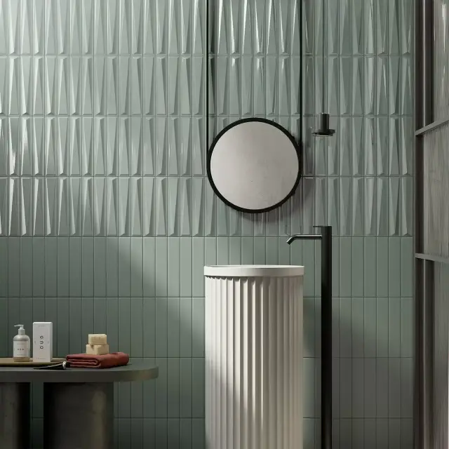 Интерьер с Керамическая плитка UP BLACK LINGOTTO  5x25