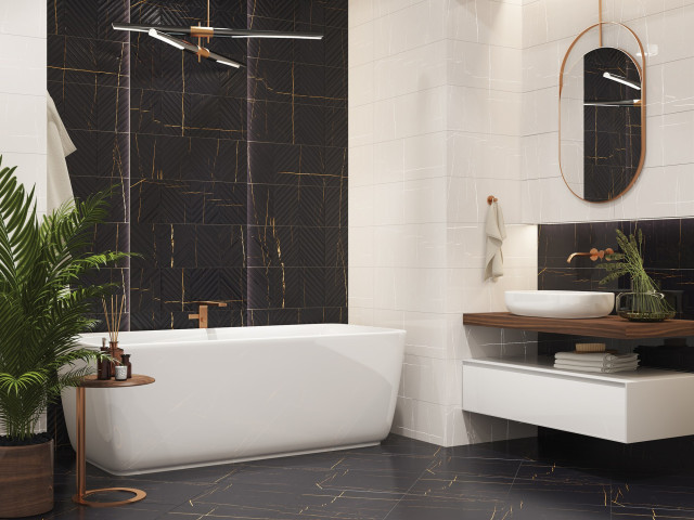 Интерьер с Bazalt  Struttura Wod  XX 24.2x70