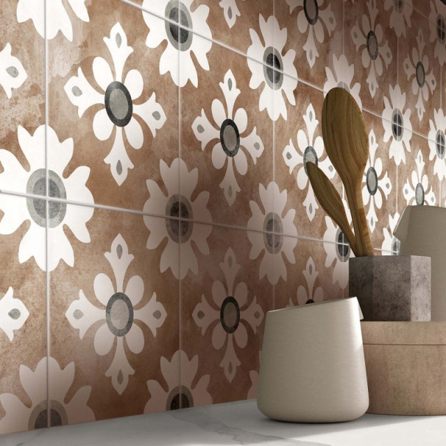 Интерьер с Керамическая плитка CARPET MIX GREY 20x20