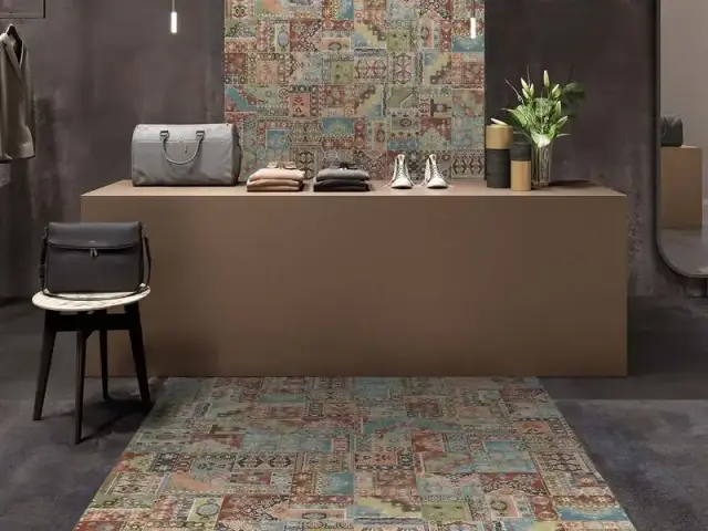Интерьер с Керамическая плитка CARPET MIX GREY 20x20