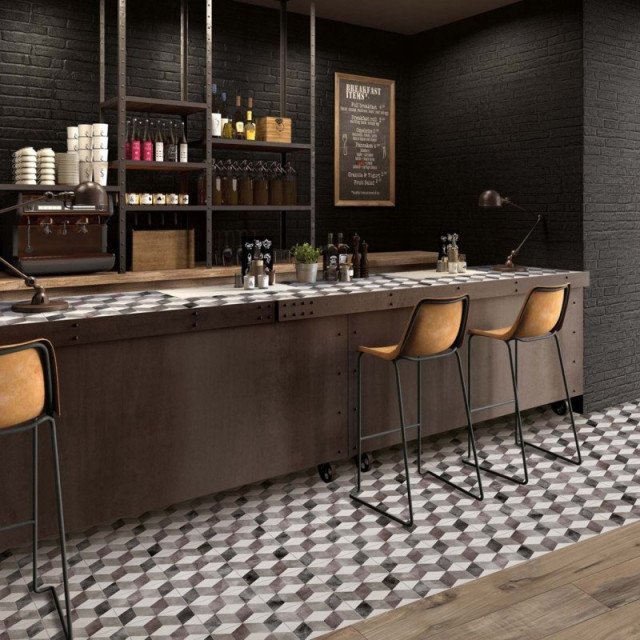 Интерьер с Керамическая плитка CARPET MIX GREY 20x20