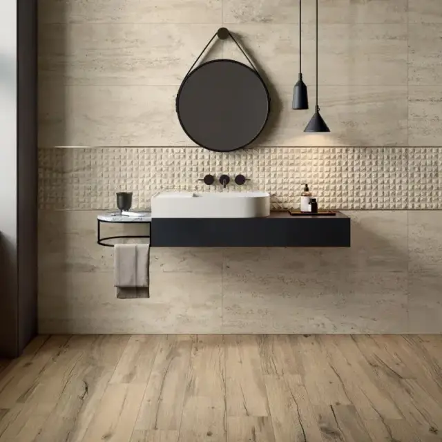 Интерьер с Керамогранит Flaviker Navona Honey Cross Ret PF60005941 60x120