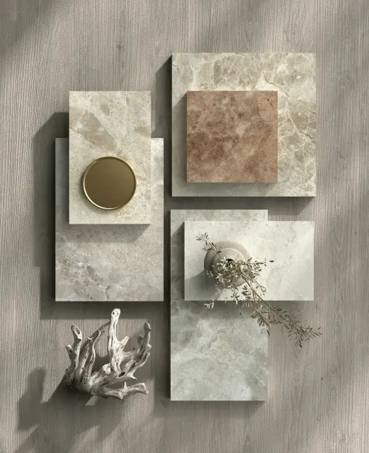 Интерьер с Керамогранит DUE-G Ceramiche Breccia Paradiso Brown Levigato 104719 60x120