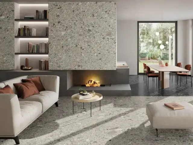 Интерьер с Керамогранит CHIAROSCURO DEEP NAT+RET 120X120